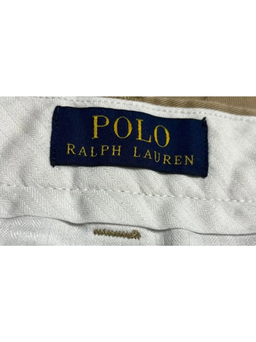 Polo Ralph Lauren Mens Classic Fit Khaki Chino Shorts 40T 100% Cotton Tall Long